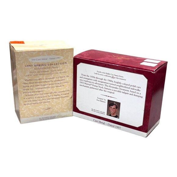 Hallmark Keepsake Kiddie Car Classics 1997 Die-Cast Metal Dump Truck Tricycle - Picture 6 of 8